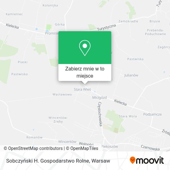 Mapa Sobczyński H. Gospodarstwo Rolne