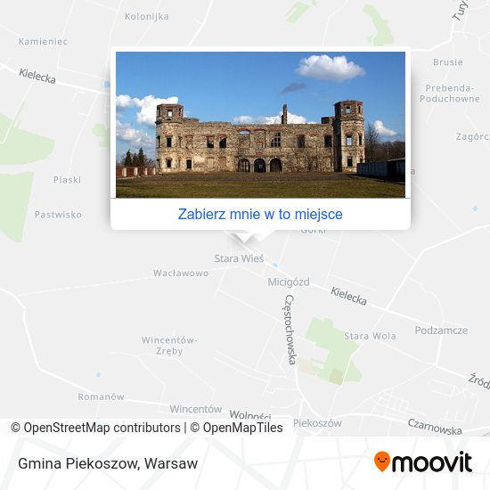 Mapa Gmina Piekoszow