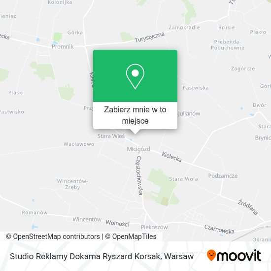 Mapa Studio Reklamy Dokama Ryszard Korsak