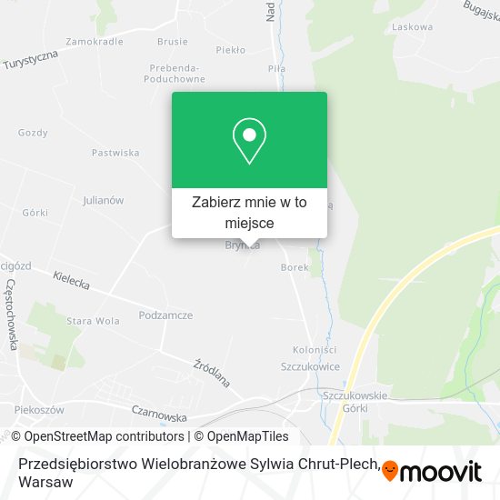 Mapa Przedsiębiorstwo Wielobranżowe Sylwia Chrut-Plech