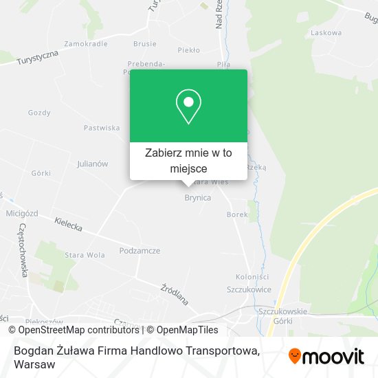 Mapa Bogdan Żuława Firma Handlowo Transportowa