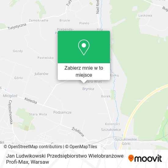 Mapa Jan Ludwikowski Przedsiębiorstwo Wielobranżowe Profi-Max