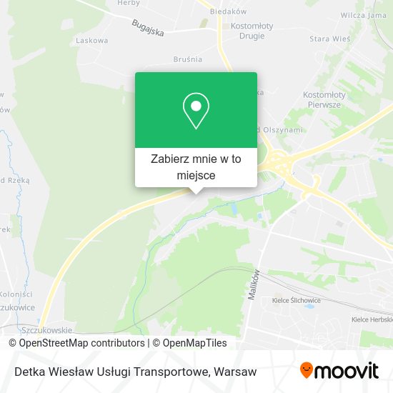 Mapa Detka Wiesław Usługi Transportowe