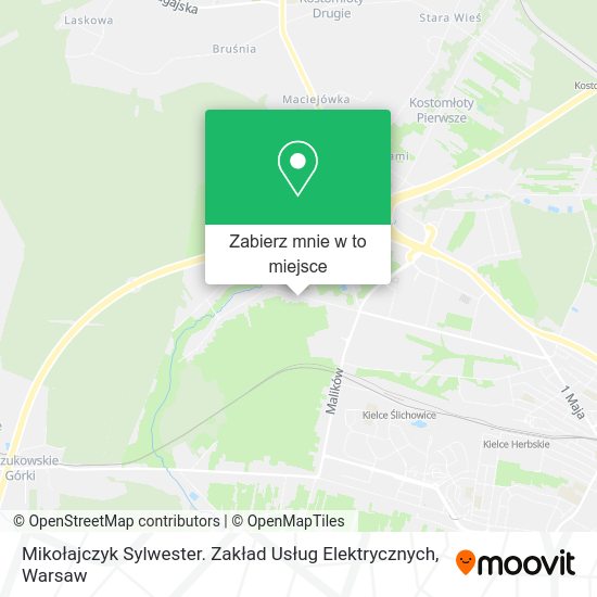 Mapa Mikołajczyk Sylwester. Zakład Usług Elektrycznych