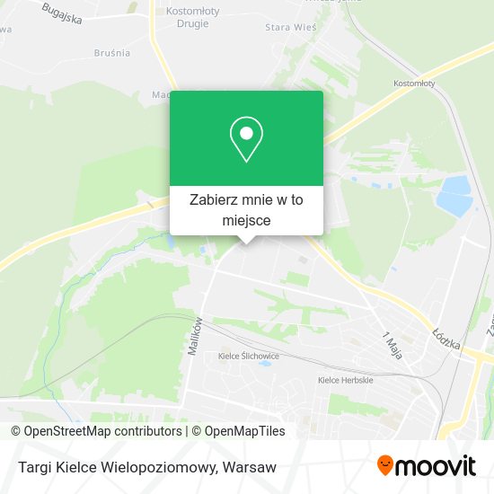 Mapa Targi Kielce Wielopoziomowy