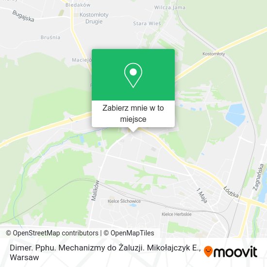 Mapa Dimer. Pphu. Mechanizmy do Żaluzji. Mikołajczyk E.