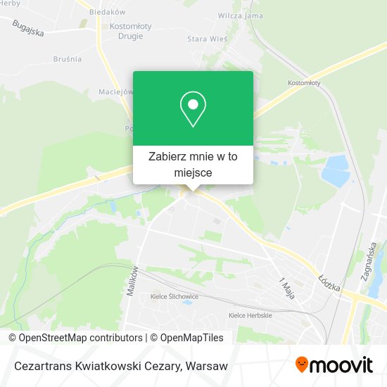 Mapa Cezartrans Kwiatkowski Cezary