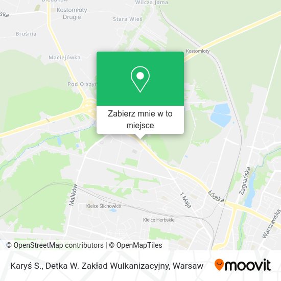 Mapa Karyś S., Detka W. Zakład Wulkanizacyjny