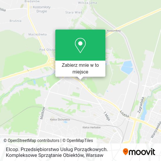 Mapa Elcop. Przedsiębiorstwo Usług Porządkowych. Kompleksowe Sprzątanie Obiektów