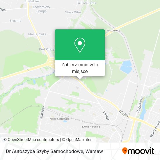 Mapa Dr Autoszyba Szyby Samochodowe