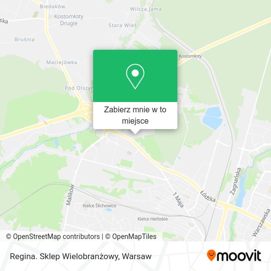 Mapa Regina. Sklep Wielobranżowy