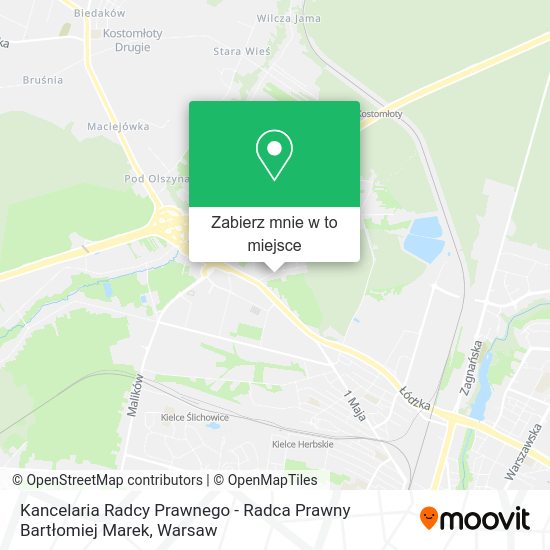 Mapa Kancelaria Radcy Prawnego - Radca Prawny Bartłomiej Marek