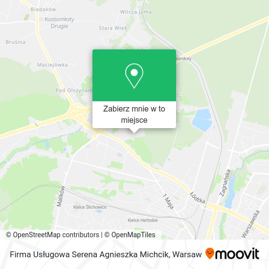 Mapa Firma Usługowa Serena Agnieszka Michcik