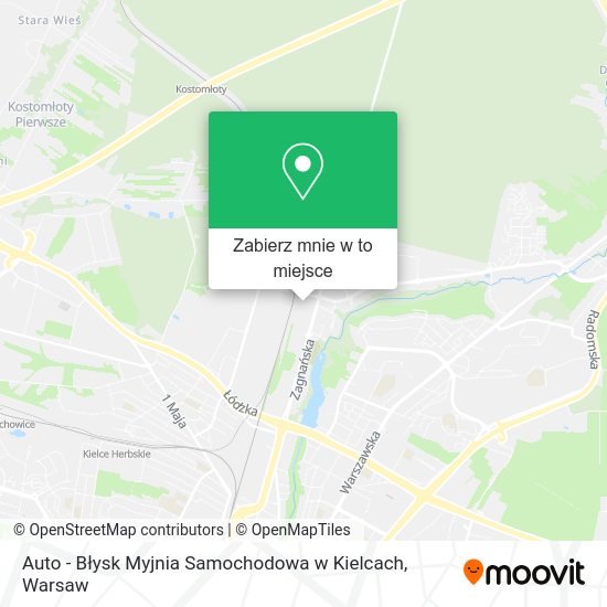 Mapa Auto - Błysk Myjnia Samochodowa w Kielcach