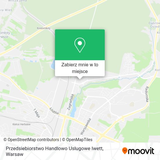 Mapa Przedsiebiorstwo Handlowo Uslugowe Iwett