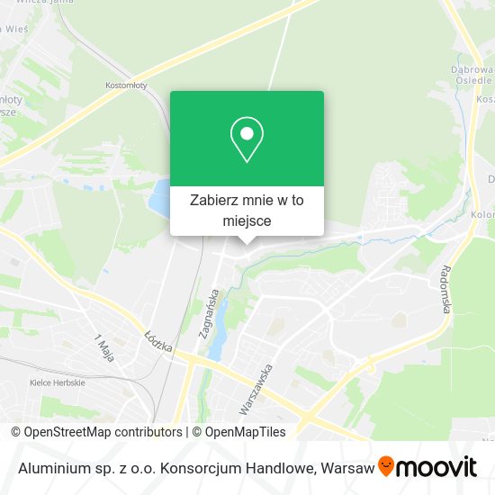 Mapa Aluminium sp. z o.o. Konsorcjum Handlowe