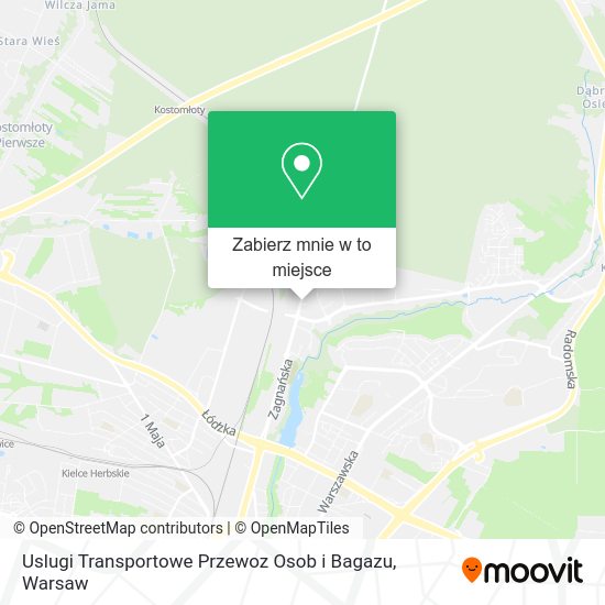 Mapa Uslugi Transportowe Przewoz Osob i Bagazu