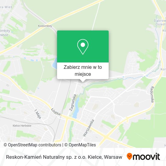 Mapa Reskon-Kamień Naturalny sp. z o.o. Kielce