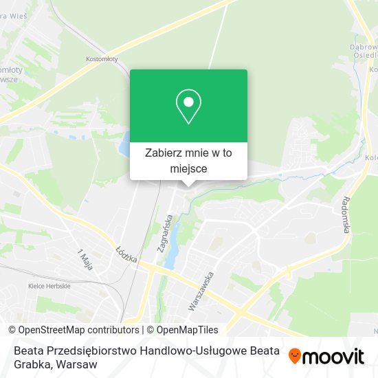 Mapa Beata Przedsiębiorstwo Handlowo-Usługowe Beata Grabka