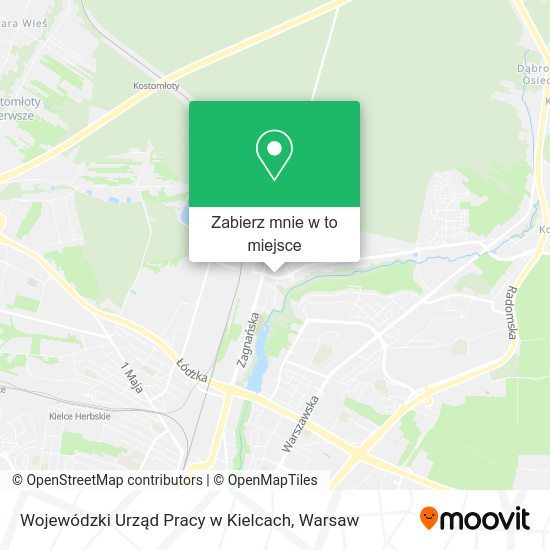 Mapa Wojewódzki Urząd Pracy w Kielcach