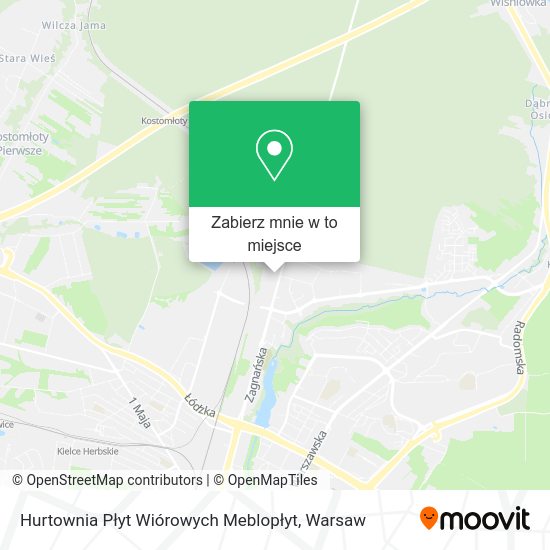 Mapa Hurtownia Płyt Wiórowych Meblopłyt