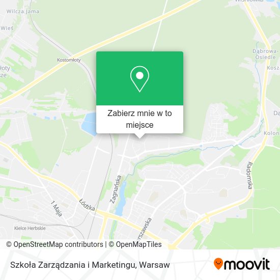 Mapa Szkoła Zarządzania i Marketingu