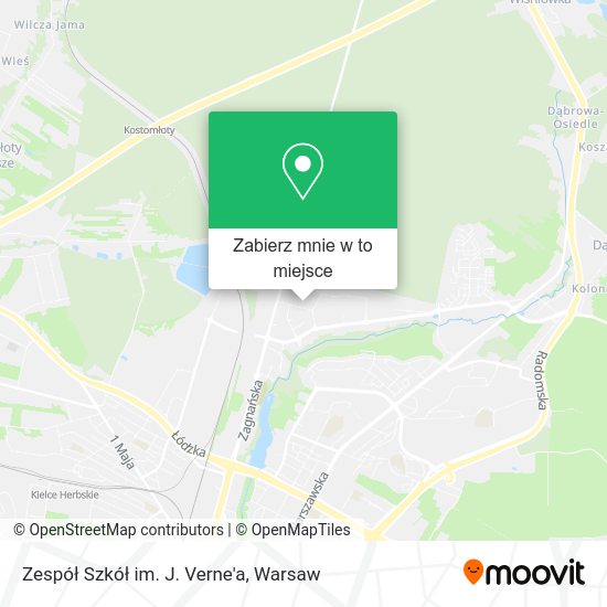 Mapa Zespół Szkół im. J. Verne'a