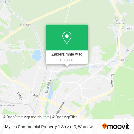 Mapa Mylles Commercial Property 1 Sp z o O