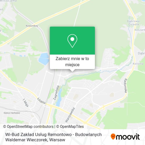 Mapa Wi-Bud Zakład Usług Remontowo - Budowlanych Waldemar Wieczorek