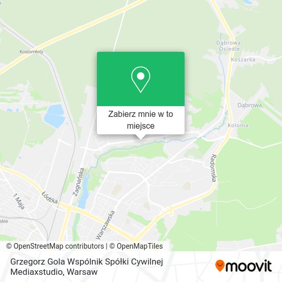 Mapa Grzegorz Gola Wspólnik Spółki Cywilnej Mediaxstudio