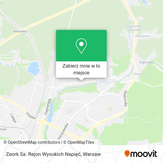 Mapa Zeork Sa. Rejon Wysokich Napięć