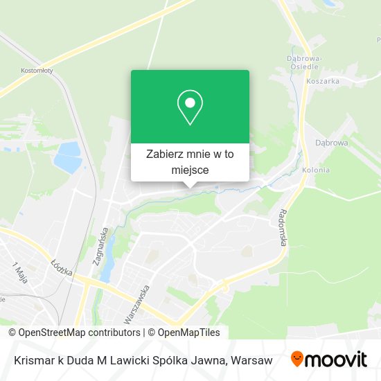 Mapa Krismar k Duda M Lawicki Spólka Jawna