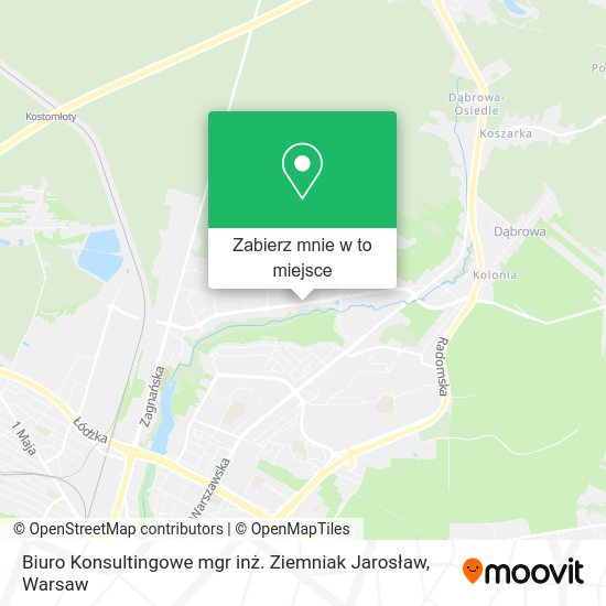 Mapa Biuro Konsultingowe mgr inż. Ziemniak Jarosław