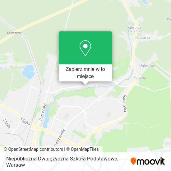 Mapa Niepubliczna Dwujęzyczna Szkoła Podstawowa