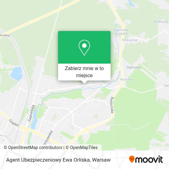 Mapa Agent Ubezpieczeniowy Ewa Orliska