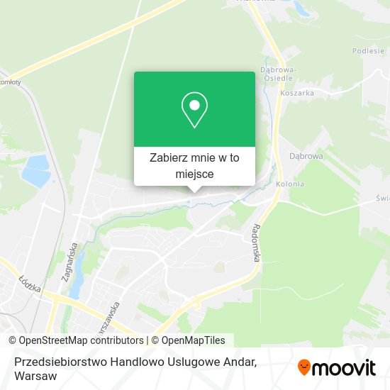 Mapa Przedsiebiorstwo Handlowo Uslugowe Andar