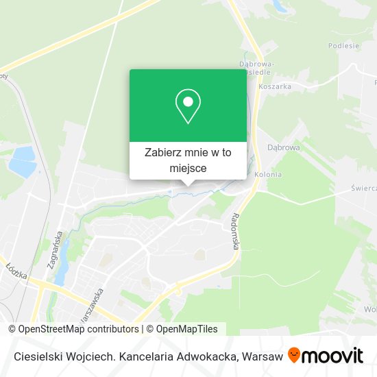 Mapa Ciesielski Wojciech. Kancelaria Adwokacka