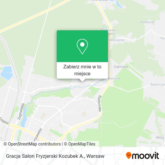 Mapa Gracja Salon Fryzjerski Kozubek A.