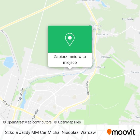 Mapa Szkola Jazdy MM Car Michal Niedolaz