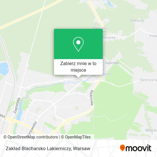 Mapa Zakład Blacharsko Lakierniczy