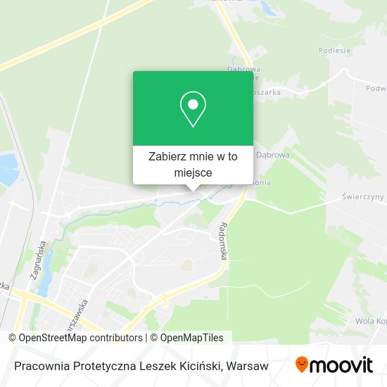 Mapa Pracownia Protetyczna Leszek Kiciński