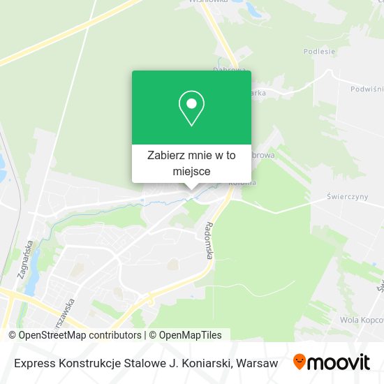 Mapa Express Konstrukcje Stalowe J. Koniarski