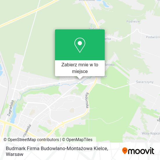 Mapa Budmark Firma Budowlano-Montażowa Kielce