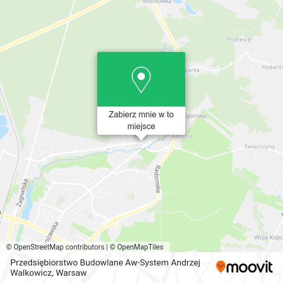 Mapa Przedsiębiorstwo Budowlane Aw-System Andrzej Walkowicz