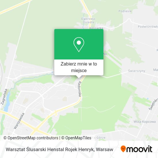 Mapa Warsztat Ślusarski Henstal Rojek Henryk