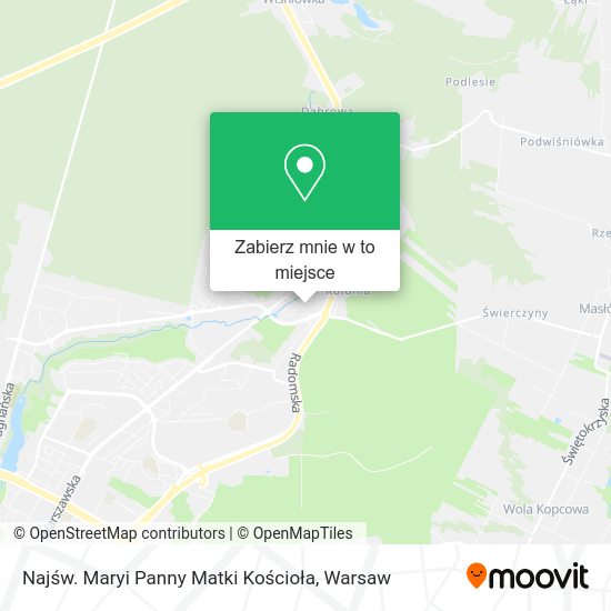 Mapa Najśw. Maryi Panny Matki Kościoła