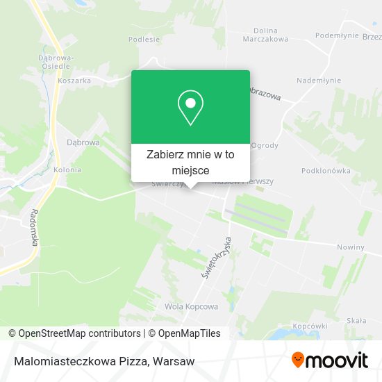 Mapa Malomiasteczkowa Pizza