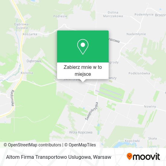 Mapa Altom Firma Transportowo Uslugowa