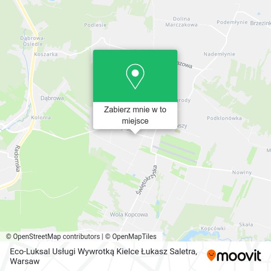 Mapa Eco-Luksal Usługi Wywrotką Kielce Łukasz Saletra