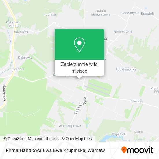 Mapa Firma Handlowa Ewa Ewa Krupinska